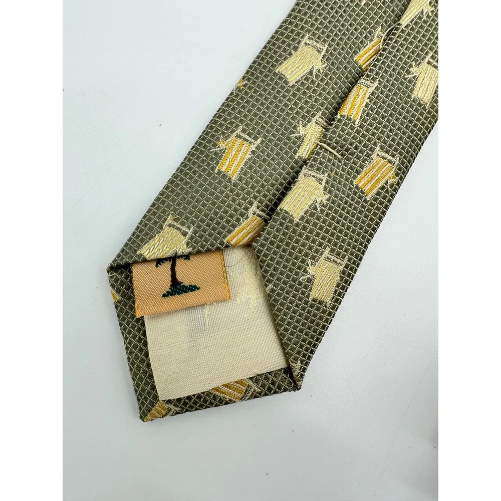 Tommy Bahama Tie Mens Off‎ Island Tropical Beach Chair Silk Blend Green OS
